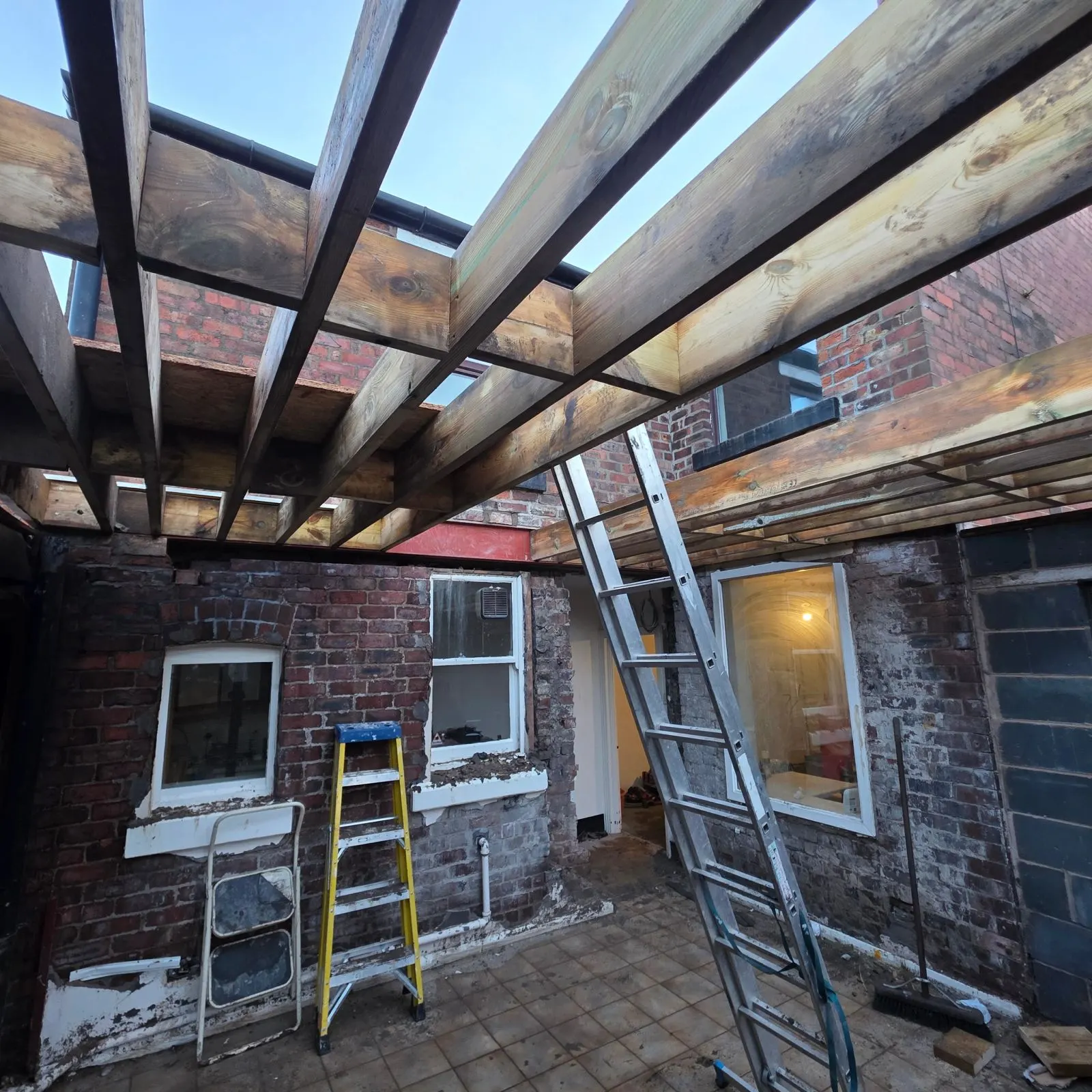 Kitchen Diner knock through on a single storey extension