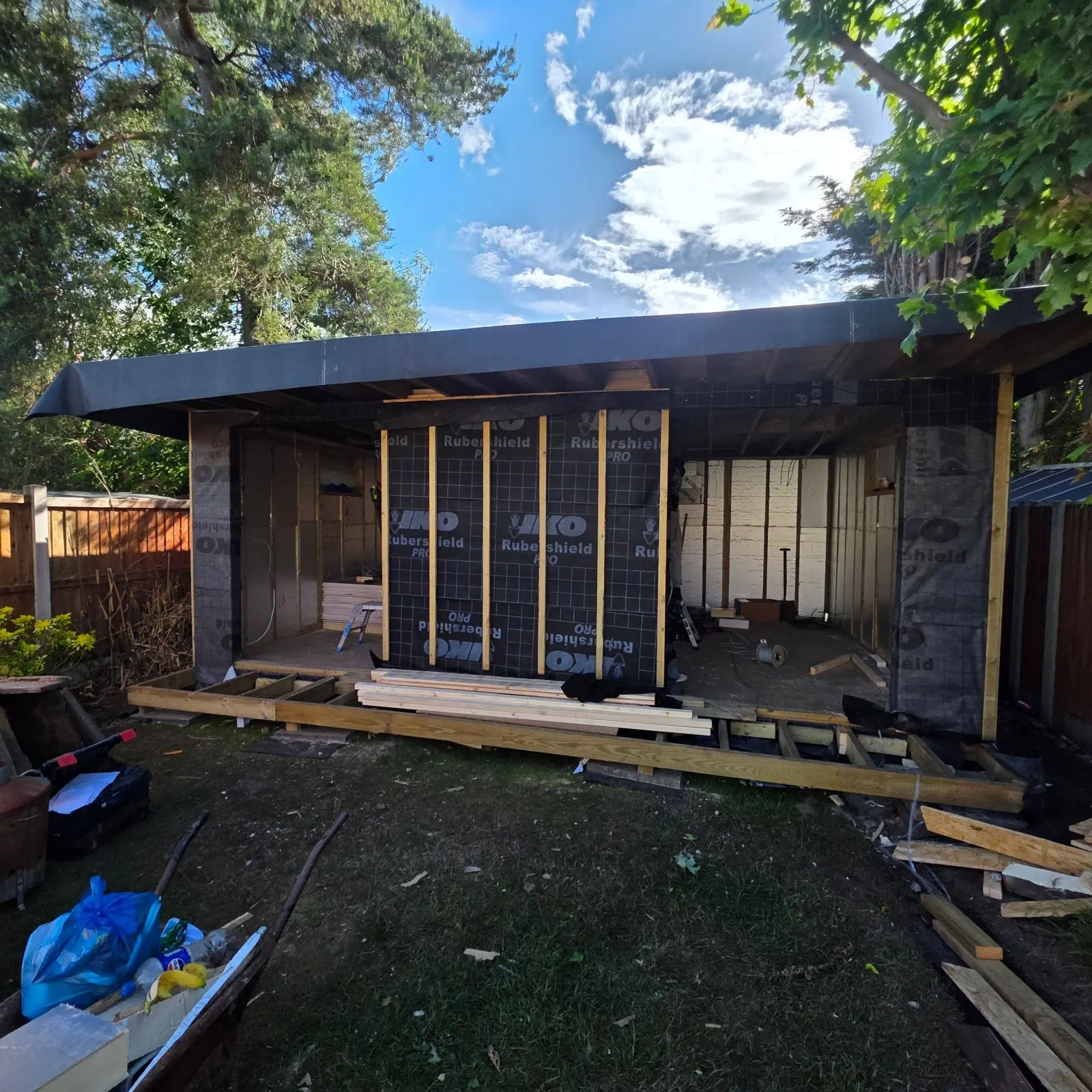 Garden room progressing